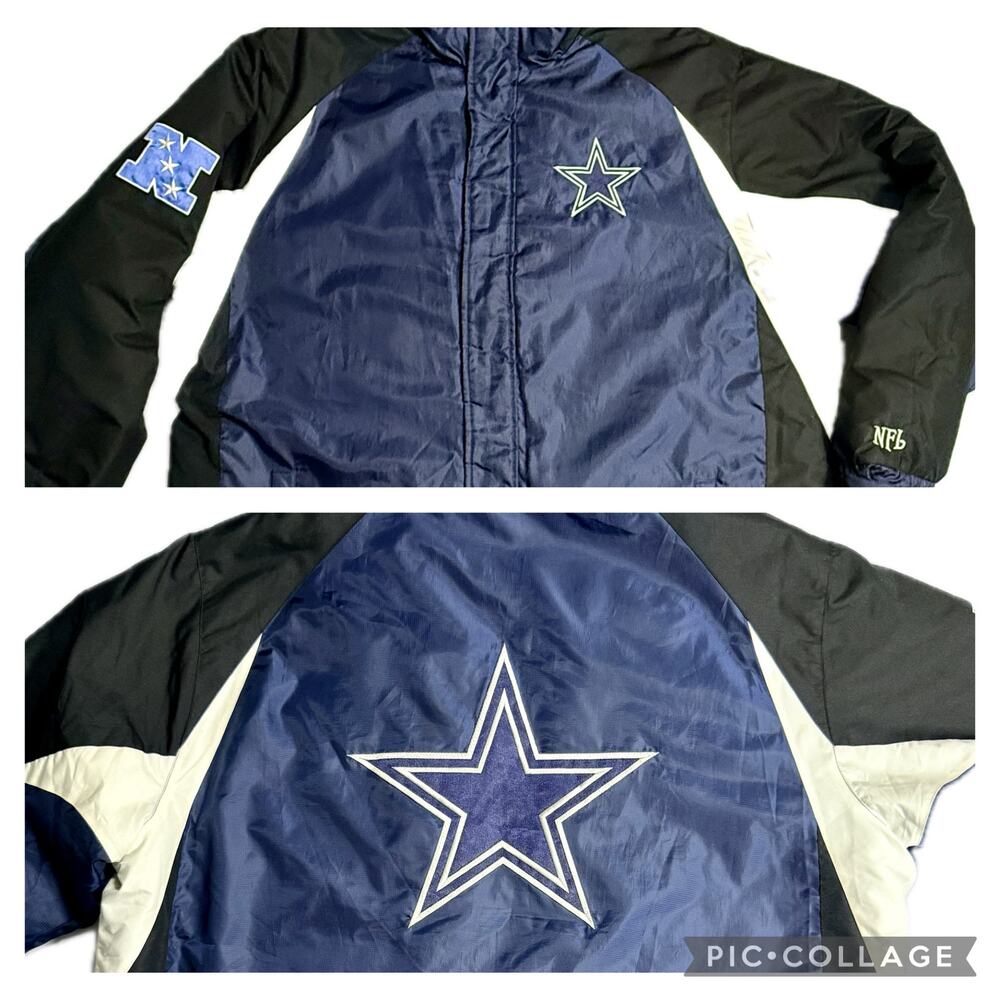 Vintage NFL Team Apparel Dallas Cowboys Jacket Pre ‘09 NFC Logo Patch Sz XXL